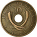 Coin, EAST AFRICA, George V, 10 Cents, 1925, VF(30-35), Bronze, KM:19