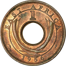 Coin, EAST AFRICA, Elizabeth II, Cent, 1956, EF(40-45), Bronze, KM:35