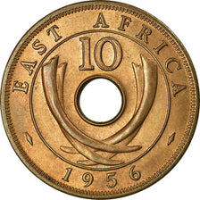 Moneda, ESTE DE ÁFRICA, Elizabeth II, 10 Cents, 1956, EBC, Bronce, KM:38