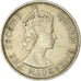 Coin, EAST AFRICA, Elizabeth II, 50 Cents, 1956, EF(40-45), Copper-nickel, KM:36