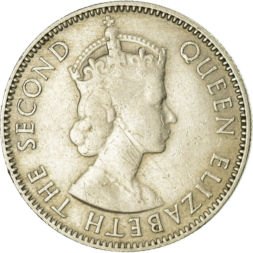 Monnaie, EAST AFRICA, Elizabeth II, 50 Cents, 1954, TTB, Copper-nickel, KM:36