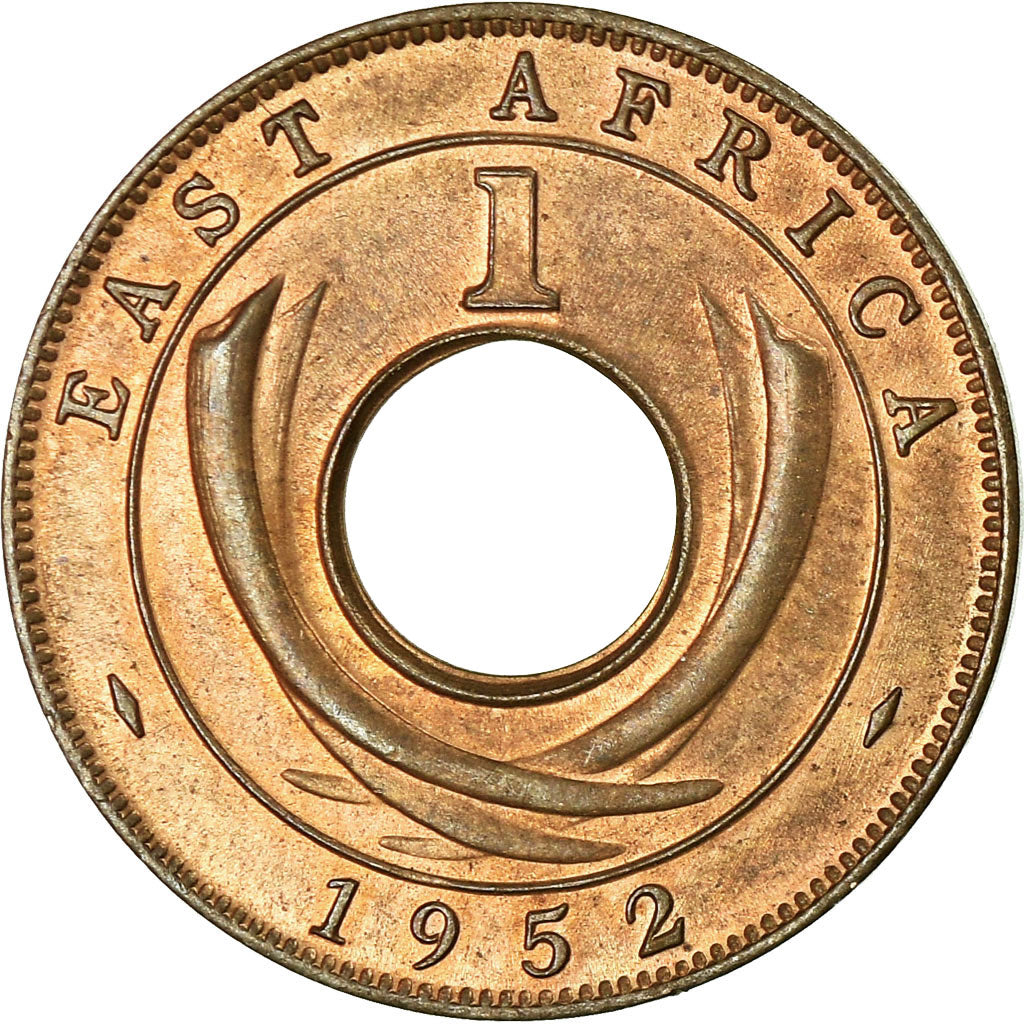 Coin, EAST AFRICA, George VI, Cent, 1952, EF(40-45), Bronze, KM:32