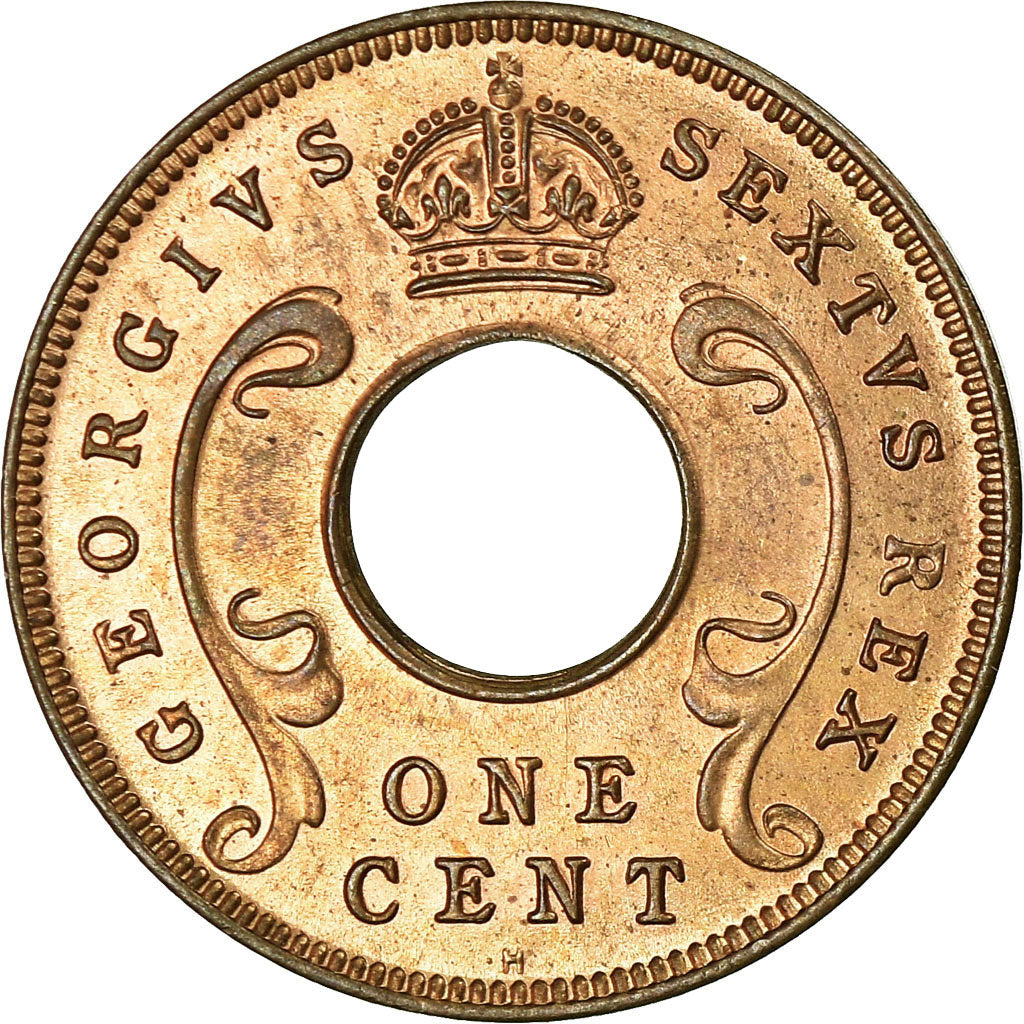 Coin, EAST AFRICA, George VI, Cent, 1952, EF(40-45), Bronze, KM:32