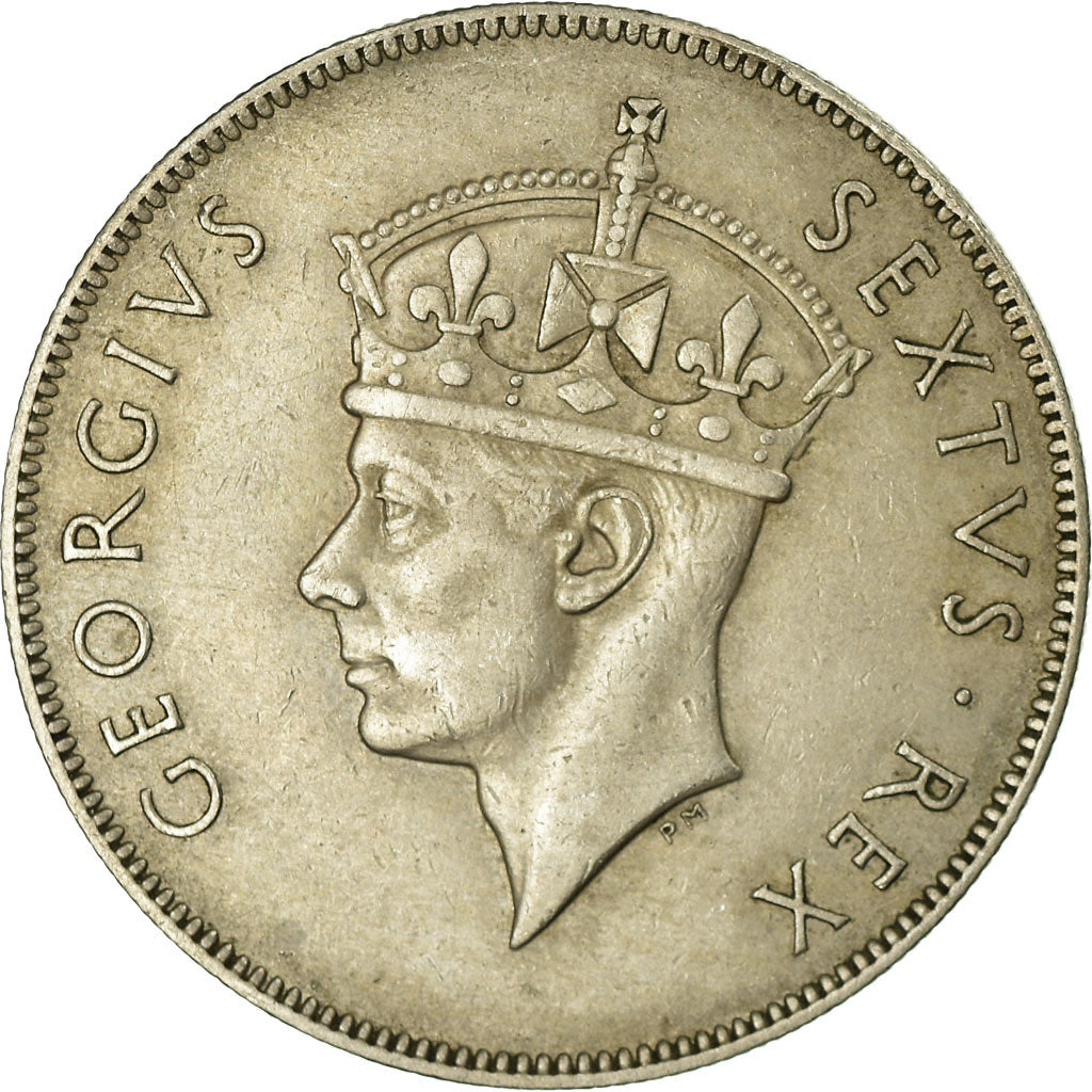 Moneta, AFRYKA WSCHODNIA, George VI, Shilling, 1948, EF(40-45), Miedź-Nikiel