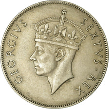 Moneta, AFRYKA WSCHODNIA, George VI, Shilling, 1948, EF(40-45), Miedź-Nikiel