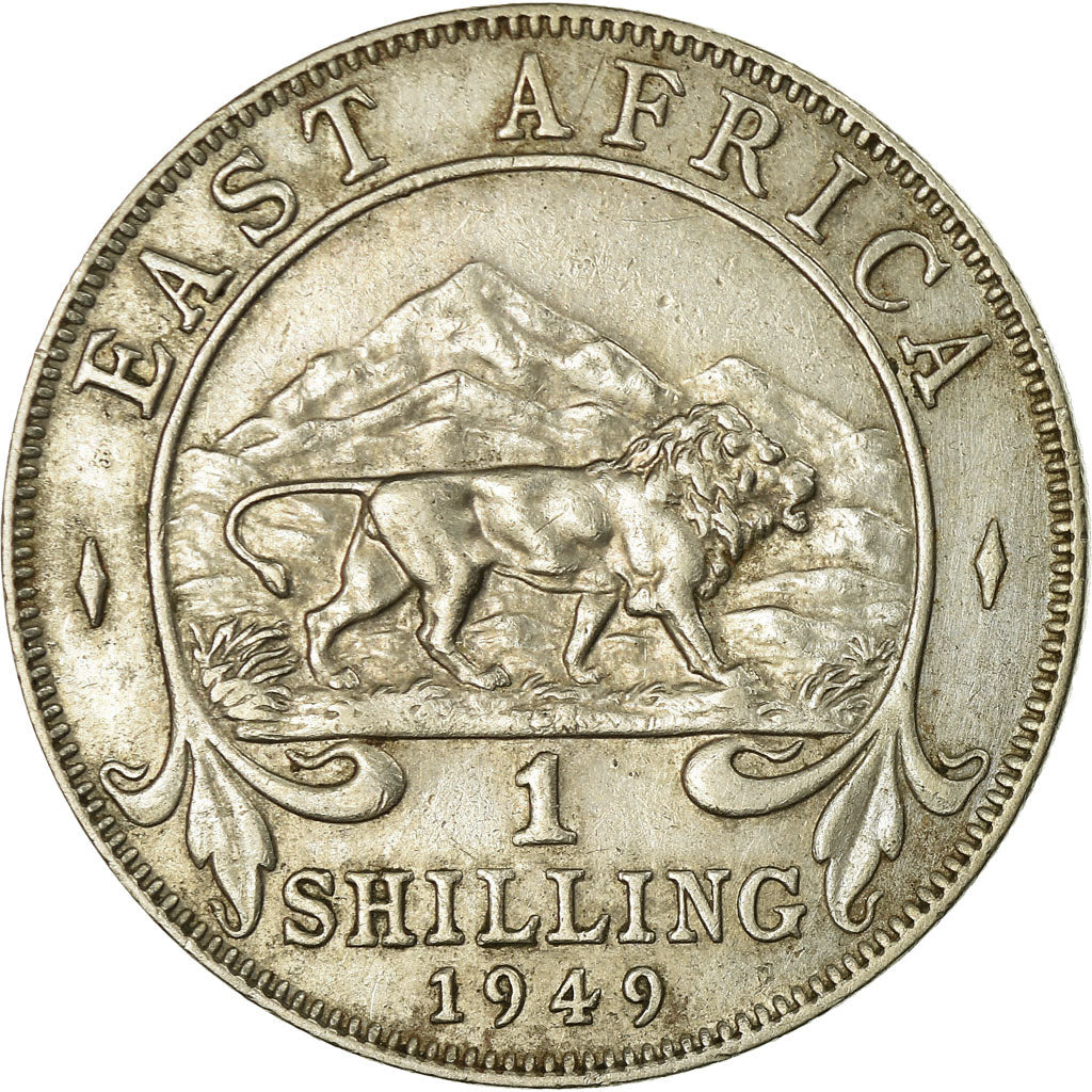 Munten, OOST AFRIKA, George VI, Shilling, 1949, ZF, Copper-nickel, KM:31