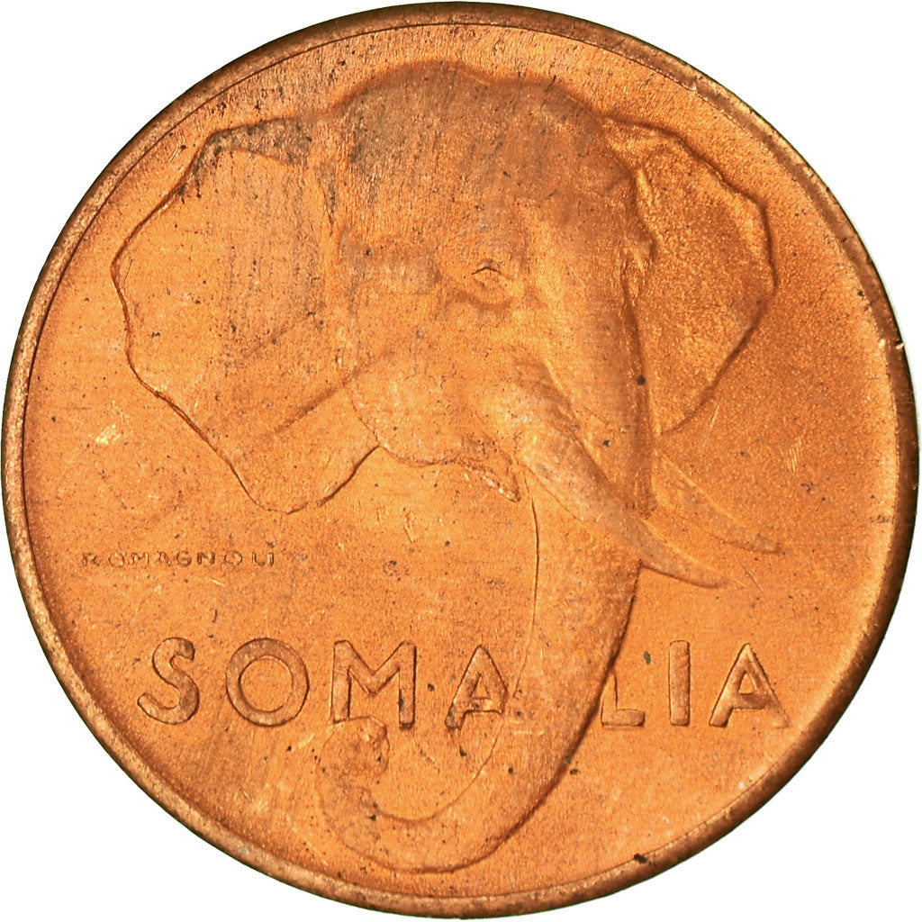 Coin, Somalia, 5 Centesimi, 1950, AU(55-58), Copper, KM:2