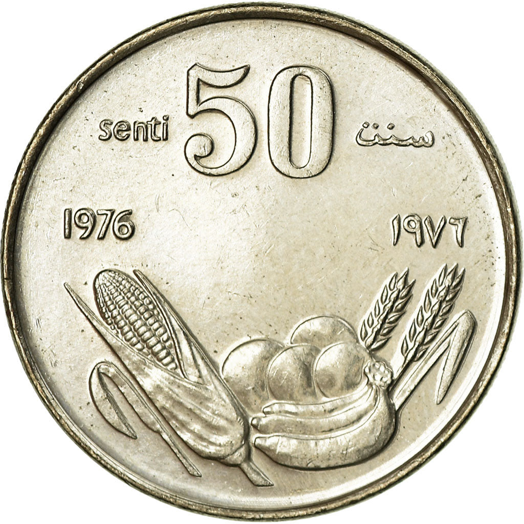 Coin, Somalia, 50 Senti, 1976, EF(40-45), Copper-nickel, KM:26