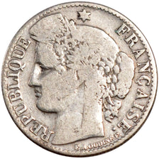 FRANCE, Cérès, 50 Centimes, 1882, Paris, KM #834.1, VF(20-25), Silver, 18, G...