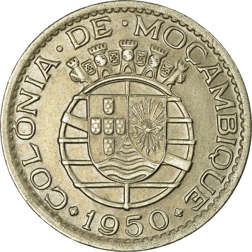 Coin, Mozambique, Escudo, 1950, AU(55-58), Nickel-Bronze, KM:77
