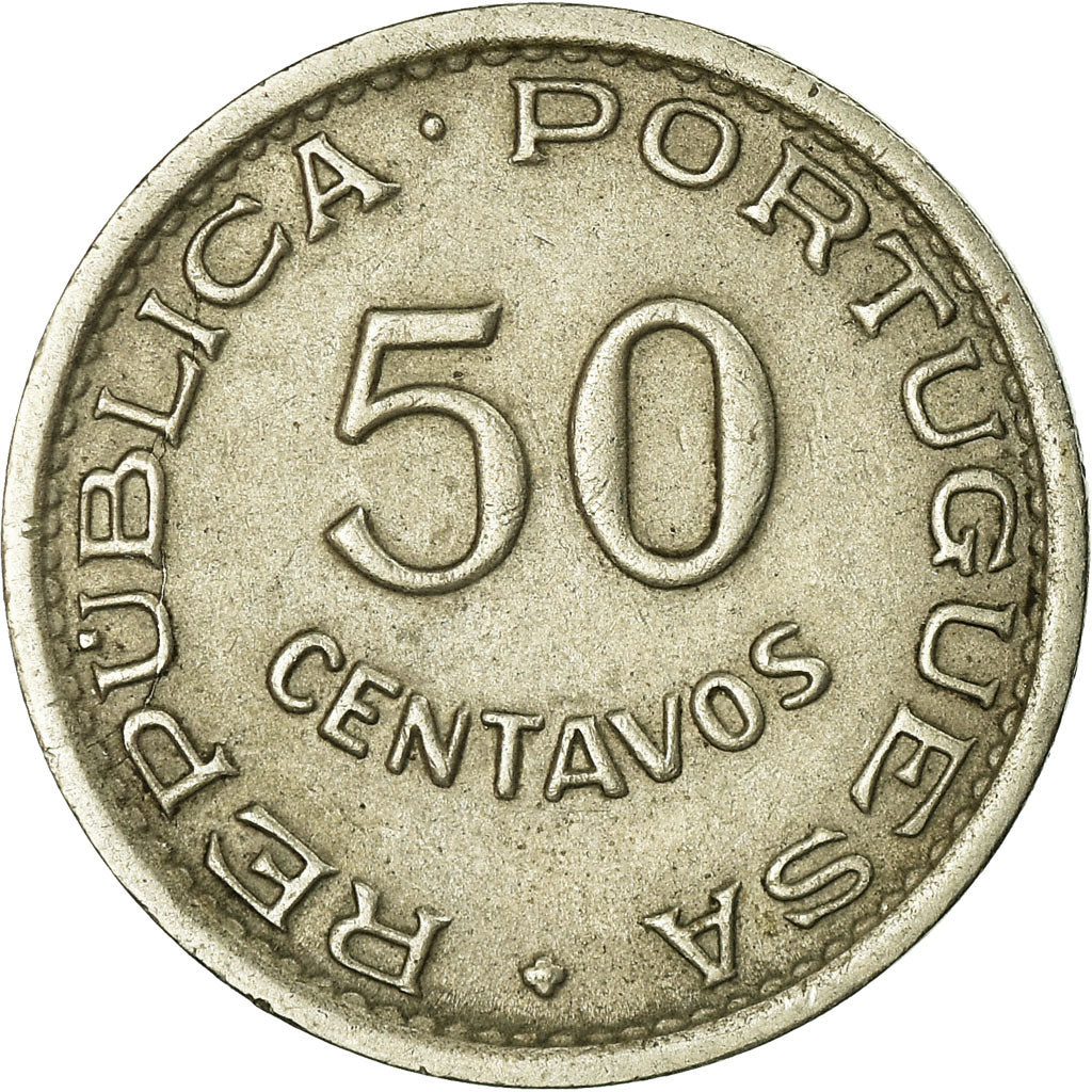 Coin, Mozambique, 50 Centavos, 1951, EF(40-45), Nickel-Bronze, KM:76