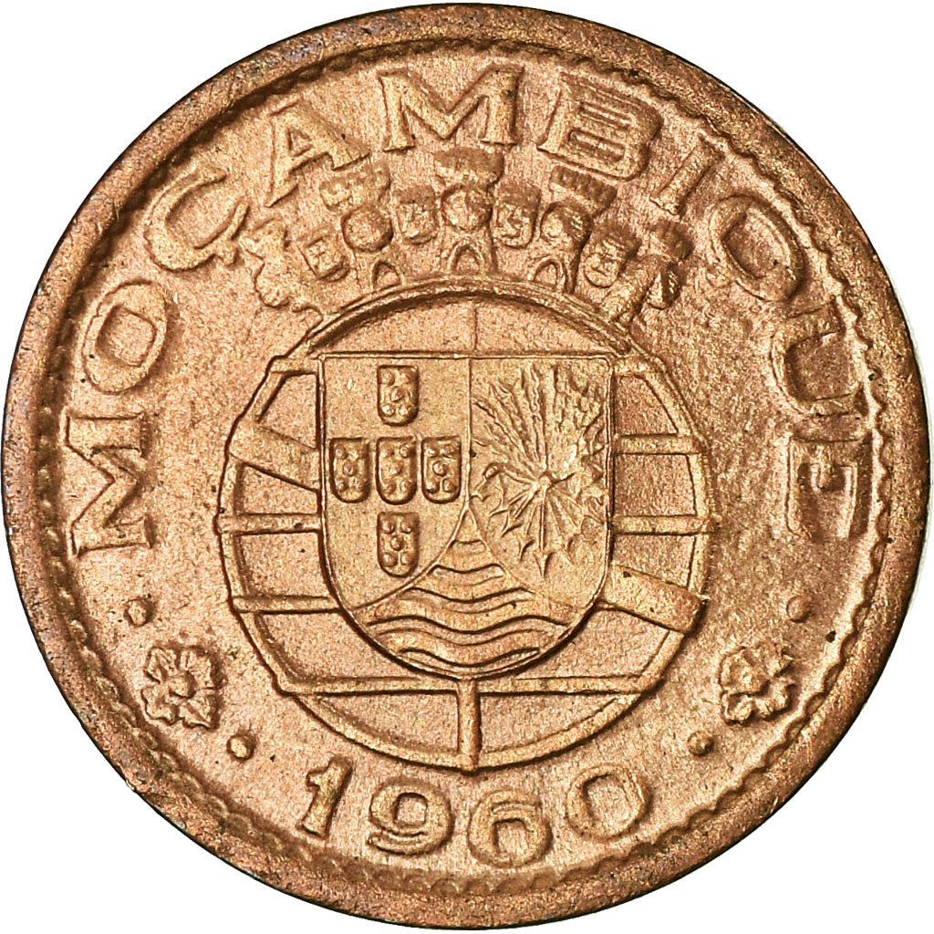 Coin, Mozambique, 10 Centavos, 1960, AU(55-58), Bronze, KM:83