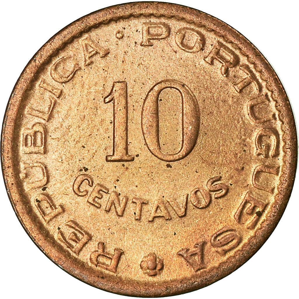 Coin, Mozambique, 10 Centavos, 1960, AU(55-58), Bronze, KM:83