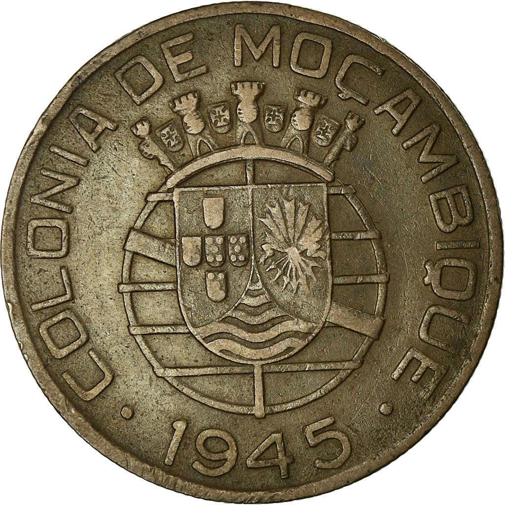 Coin, Mozambique, Escudo, 1945, VF(30-35), Bronze, KM:74