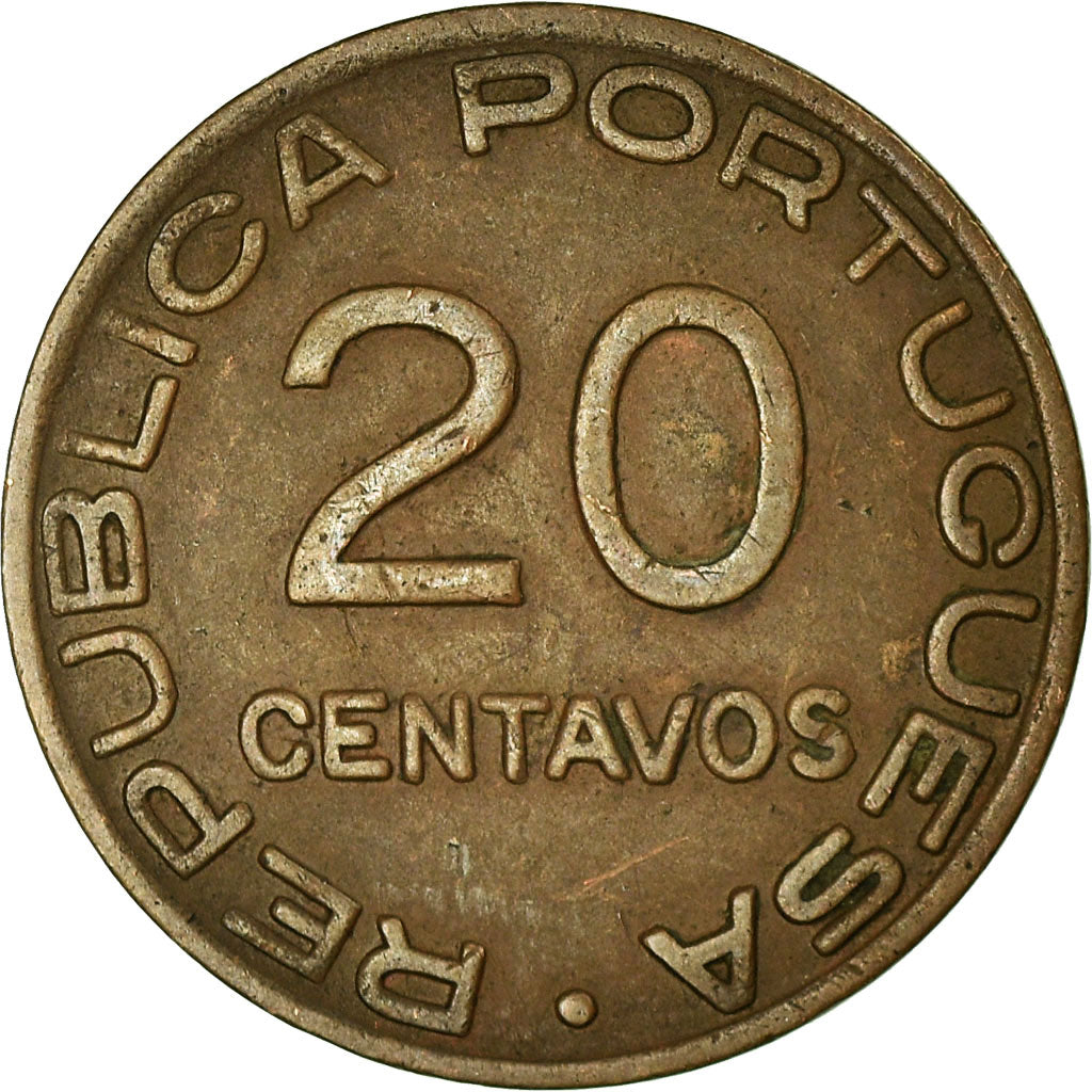Coin, Mozambique, 20 Centavos, 1941, VF(30-35), Bronze, KM:71