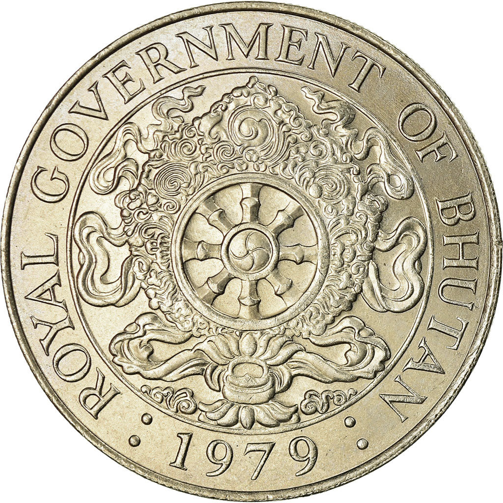 Moneda, Bután, Ngultrum, 1979, EBC, Cobre - níquel, KM:49