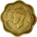 Monnaie, Ceylon, George VI, 2 Cents, 1951, TB+, Nickel-brass, KM:119