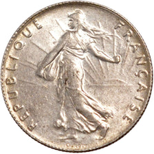 FRANCE, Semeuse, 50 Centimes, 1918, Paris, KM #854, MS(60-62), Silver, 18.1,...