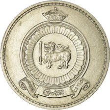 Coin, Ceylon, Elizabeth II, Rupee, 1969, AU(55-58), Copper-nickel, KM:133
