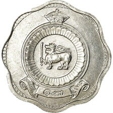 Coin, Ceylon, Elizabeth II, 2 Cents, 1963, AU(55-58), Aluminum, KM:128