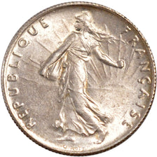 FRANCE, Semeuse, 50 Centimes, 1917, Paris, KM #854, MS(60-62), Silver, 18.1,...