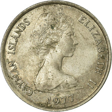 Coin, Cayman Islands, Elizabeth II, 25 Cents, 1977, British Royal Mint