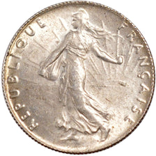 FRANCE, Semeuse, 50 Centimes, 1916, Paris, KM #854, MS(60-62), Silver, 18.1,...