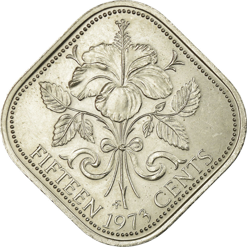Monnaie, Bahamas, Elizabeth II, 15 Cents, 1973, Franklin Mint, U.S.A., SUP