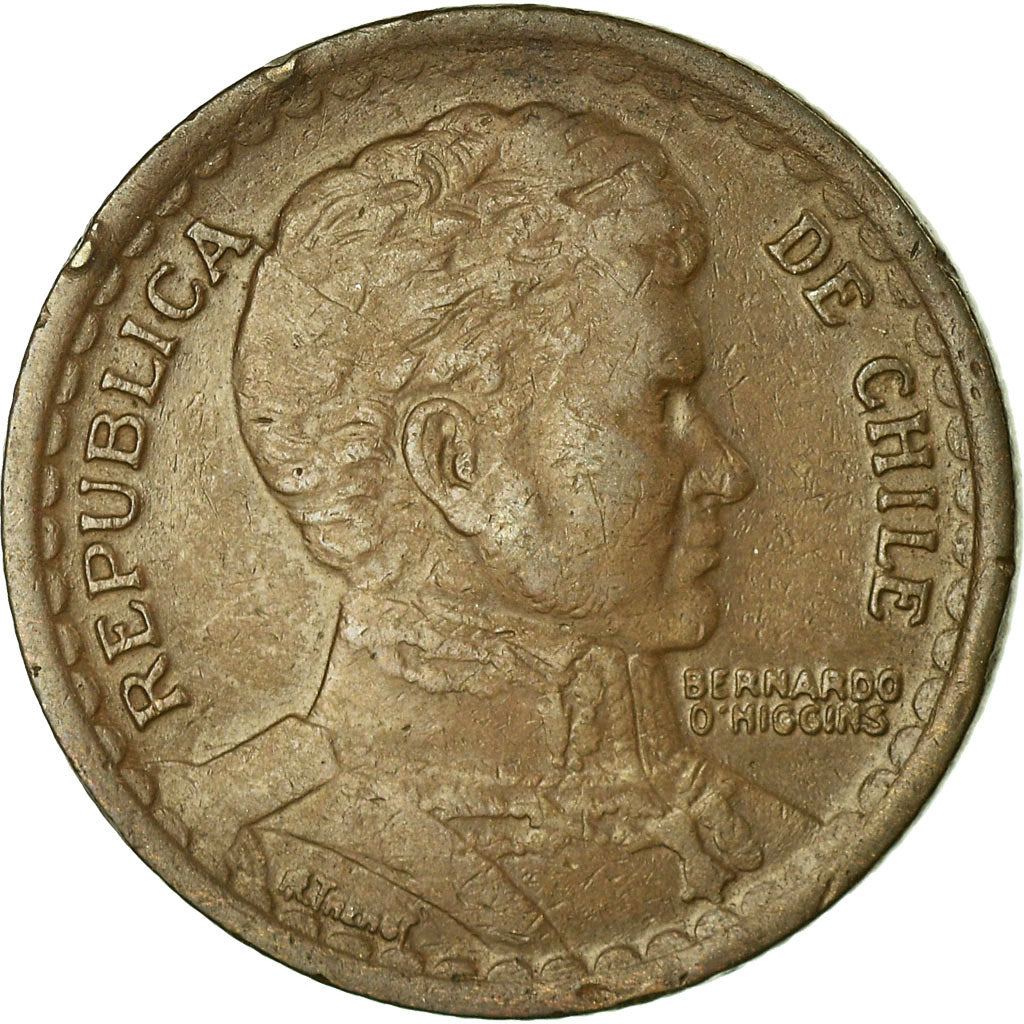 Moneda, Chile, Peso, 1949, BC+, Cobre, KM:179