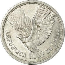 Coin, Chile, 10 Pesos, 1958, EF(40-45), Aluminum, KM:181