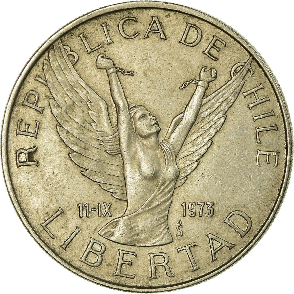 Coin, Chile, 10 Pesos, 1978, EF(40-45), Copper-nickel, KM:210