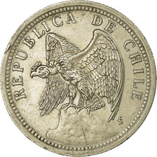 Coin, Chile, Peso, 1933, EF(40-45), Copper-nickel, KM:176.1