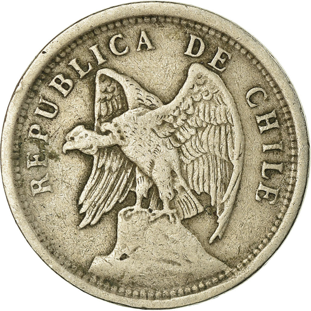Coin, Chile, 20 Centavos, 1922, VF(20-25), Copper-nickel, KM:167.1