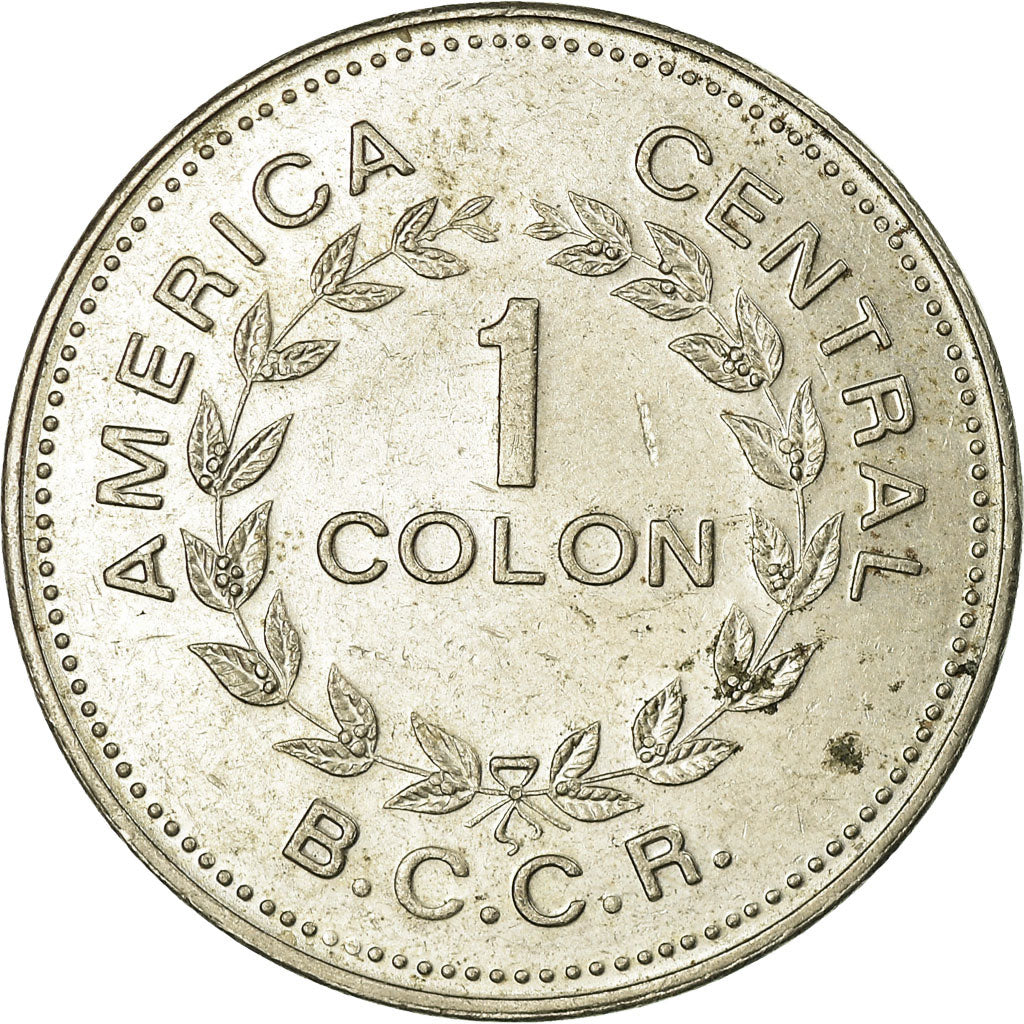 Coin, Costa Rica, Colon, 1976, EF(40-45), Copper-nickel, KM:186.4