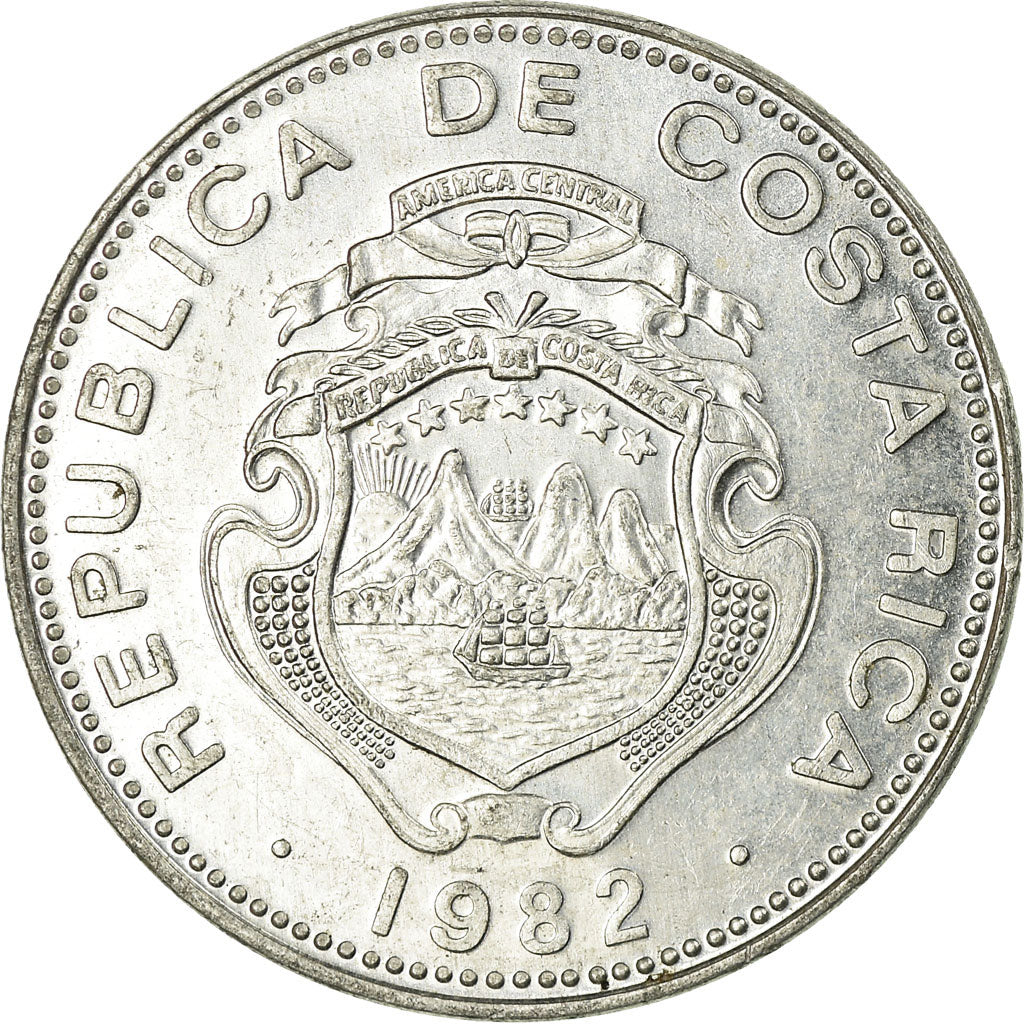 Coin, Costa Rica, 25 Centimos, 1982, EF(40-45), Aluminum, KM:188.1b