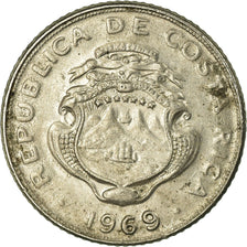 Coin, Costa Rica, 5 Centimos, 1969, EF(40-45), Copper-nickel, KM:184.2