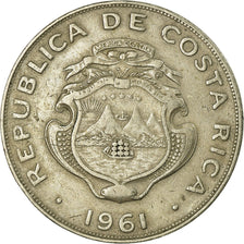 Moneda, Costa Rica, Colon, 1961, MBC, Cobre - níquel, KM:186.1a