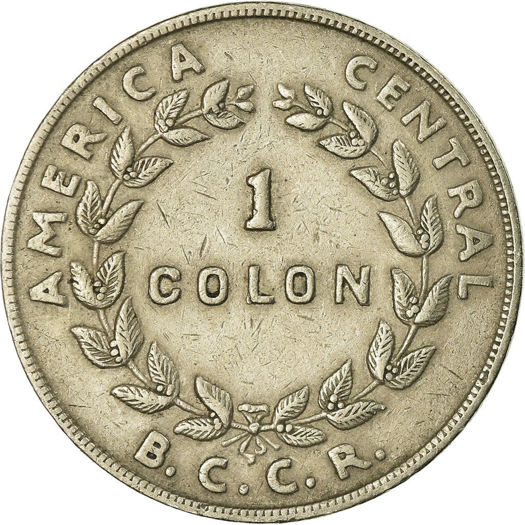 Moneda, Costa Rica, Colon, 1961, MBC, Cobre - níquel, KM:186.1a