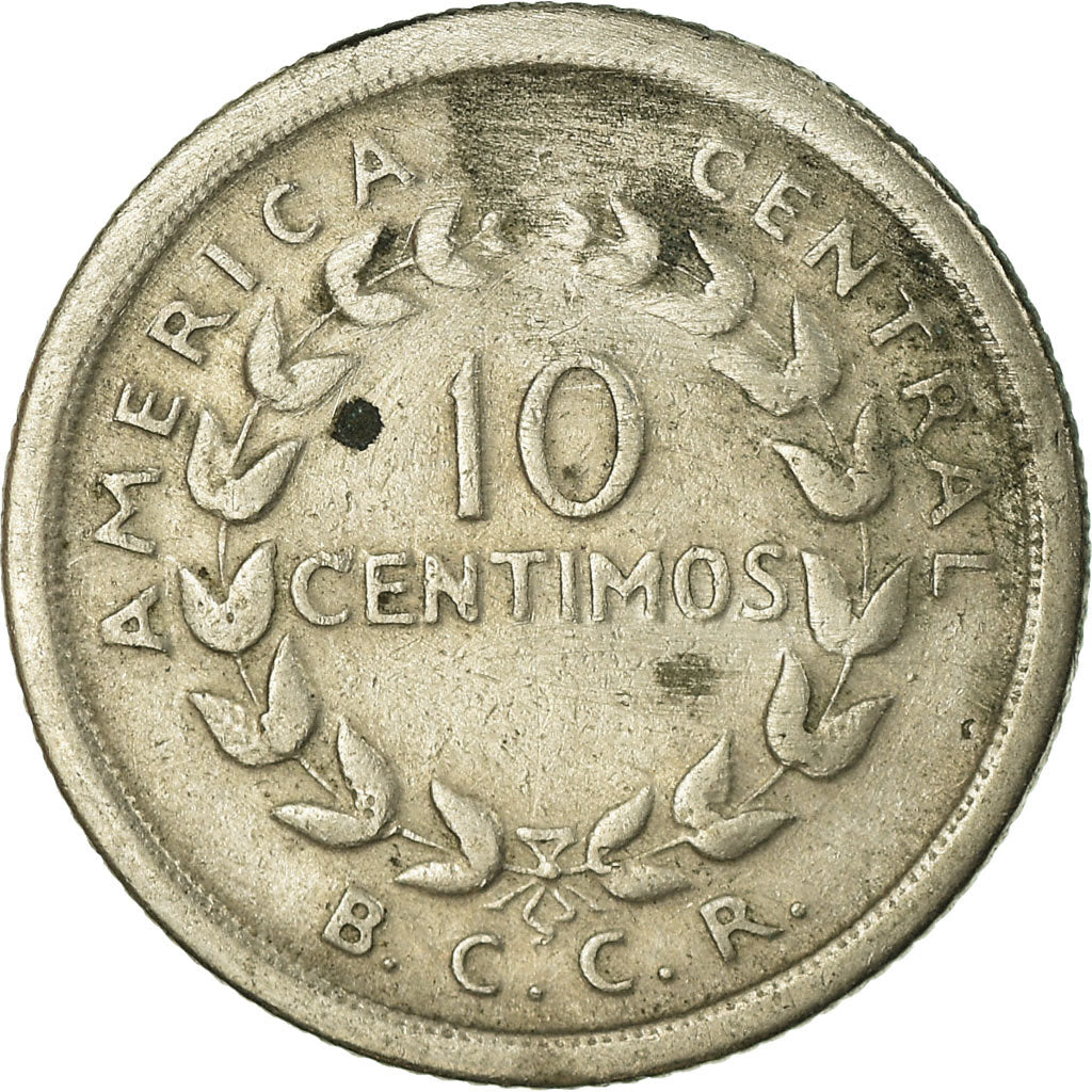 Münze, Costa Rica, 10 Centimos, 1951, S+, Copper-nickel, KM:185.1