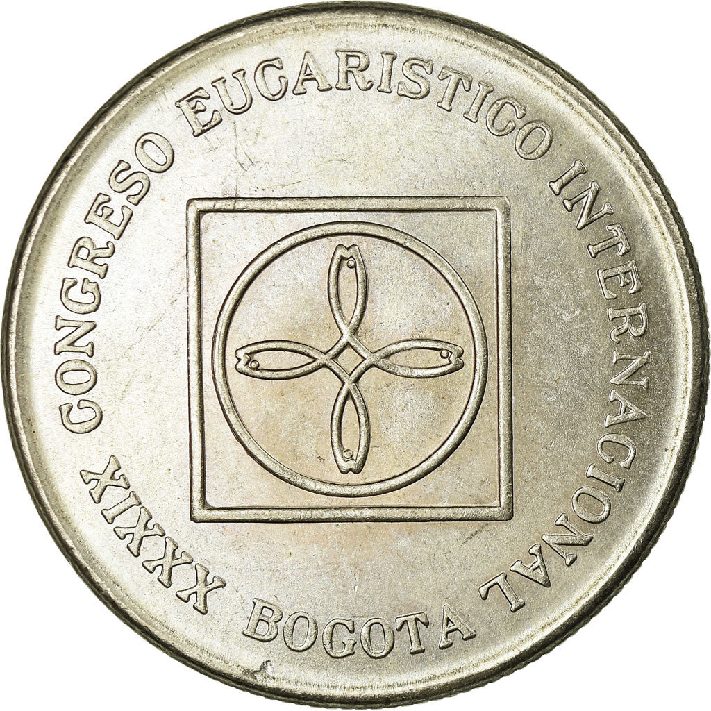 Coin, Colombia, 5 Pesos, 1968, AU(55-58), Copper-nickel, KM:230