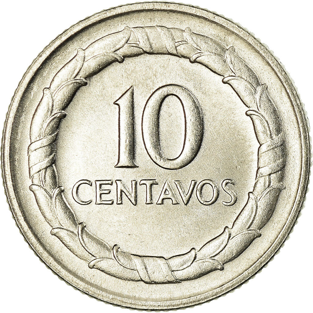 Coin, Colombia, 10 Centavos, 1967, AU(55-58), Nickel Clad Steel, KM:226