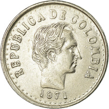 Monnaie, Colombie, 20 Centavos, 1971, TTB, Nickel Clad Steel, KM:246.1