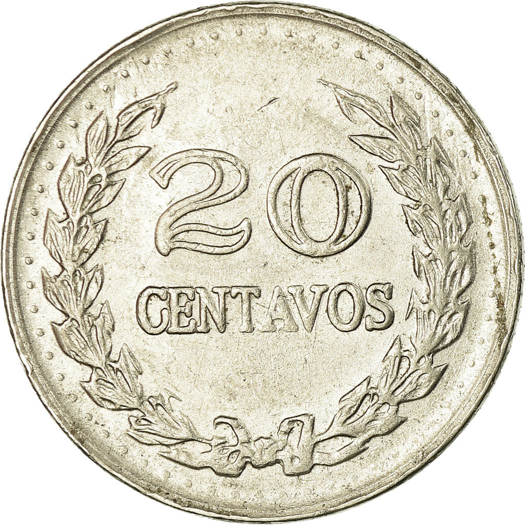 Monnaie, Colombie, 20 Centavos, 1971, TTB, Nickel Clad Steel, KM:246.1