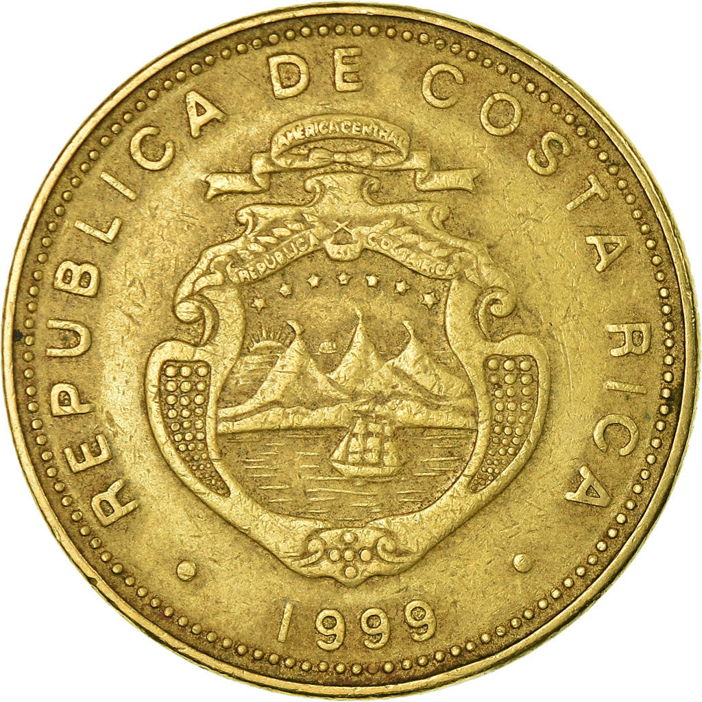 Münze, Costa Rica, 50 Colones, 1999, SS, Messing, KM:231.1