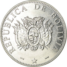 Moneta, Bolivia, Boliviano, 2001, BB, Acciaio inossidabile, KM:205