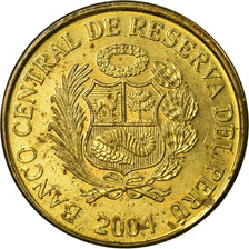 Moneta, Perù, Centimo, 2004, Lima, BB, Ottone, KM:303.4