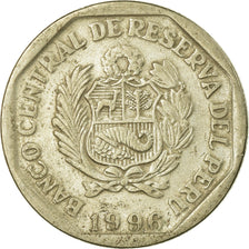 Moneta, Perù, Nuevo Sol, 1996, Lima, BB, Rame-nichel-zinco, KM:308.1
