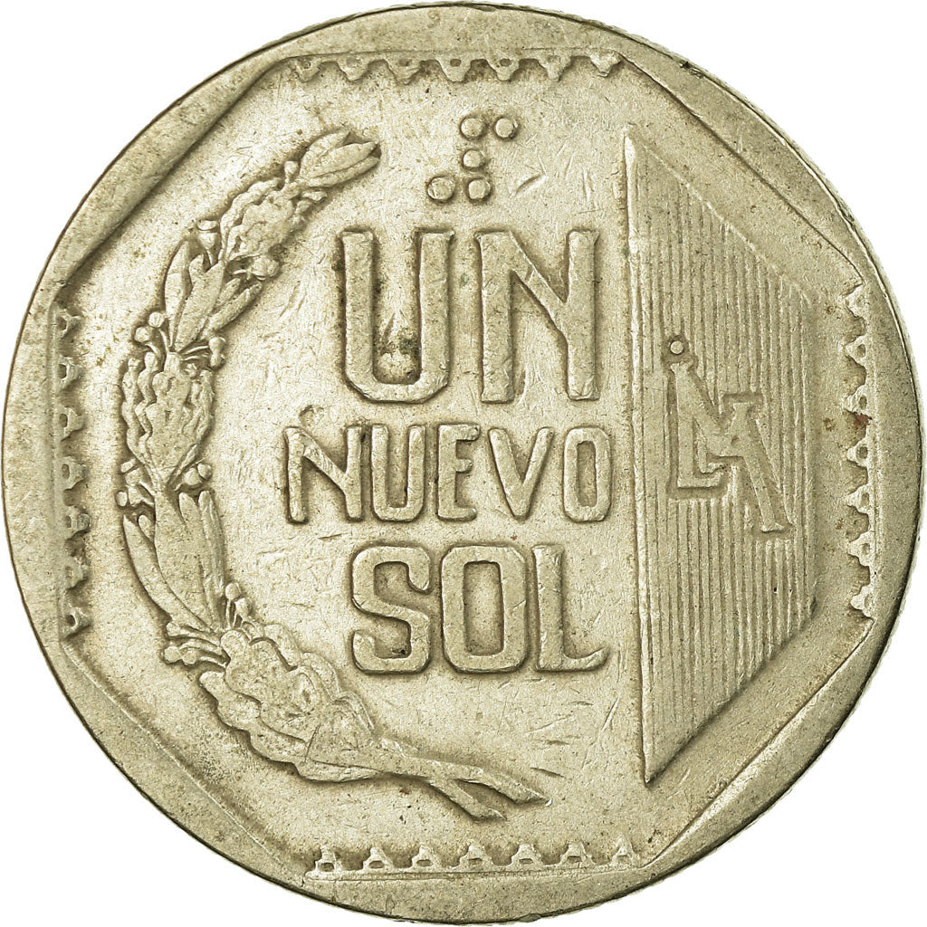 Moneta, Perù, Nuevo Sol, 1996, Lima, BB, Rame-nichel-zinco, KM:308.1
