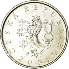 Coin, Czech Republic, Koruna, 2001, EF(40-45), Nickel plated steel, KM:7