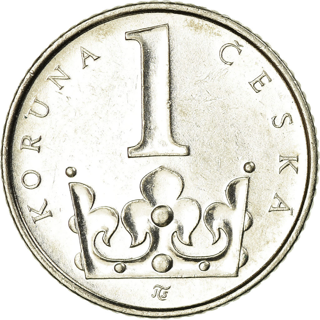Coin, Czech Republic, Koruna, 2001, EF(40-45), Nickel plated steel, KM:7